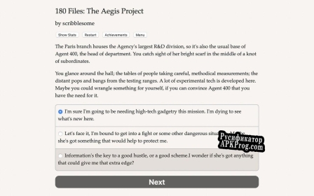 Русификатор для 180 Files The Aegis Project