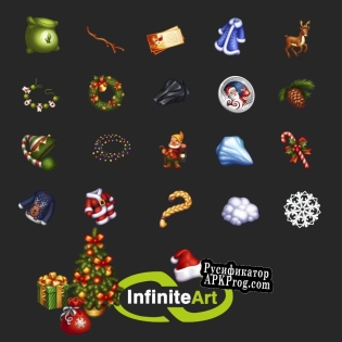 Русификатор для A pack of 24 icons for the Christmas