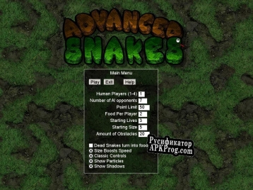 Русификатор для Advanced Snakes