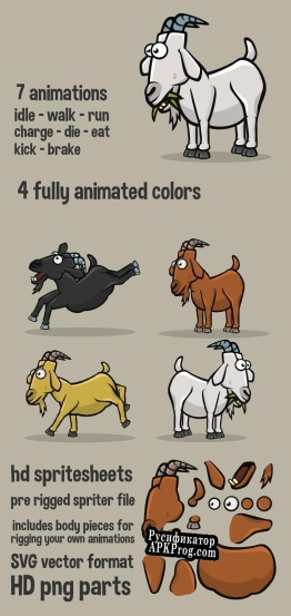 Русификатор для Animated goat