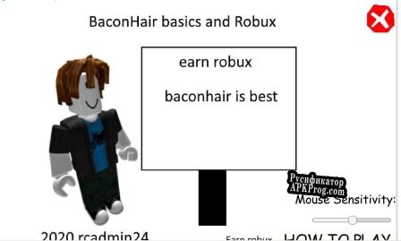 Русификатор для BACONHAIR BASICS AND ROBUX