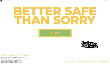 Русификатор для Better Safe Than Sorry