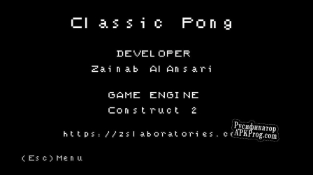 Русификатор для Classic Pong (Zs Laboratories)