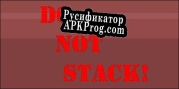 Русификатор для Do Not Stack