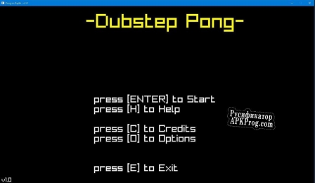 Русификатор для Dubstep Pong