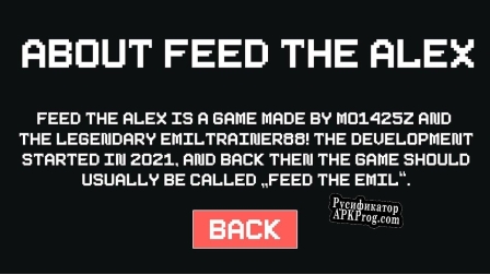 Русификатор для Feed the Alex