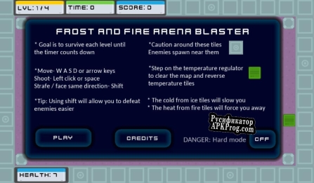 Русификатор для Frost and Fire Arena Blaster