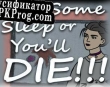 Русификатор для Get Some Sleep or Youll Die