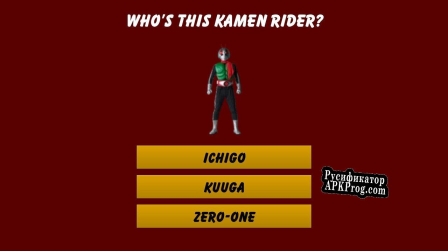 Русификатор для Guess The Kamen Rider