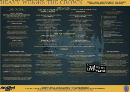 Русификатор для Heavy Weighs The Crown