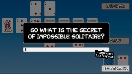 Русификатор для Impossible Solitaire