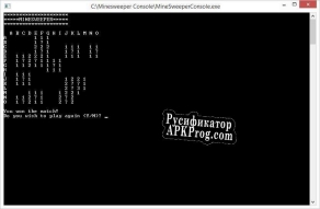 Русификатор для Minesweeper Console