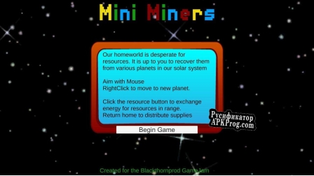 Русификатор для Mini Miners
