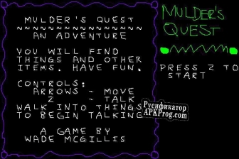 Русификатор для Mulders Quest