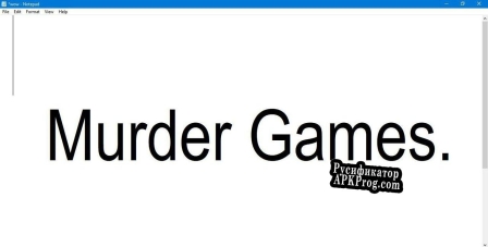 Русификатор для Murder Games