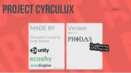 Русификатор для PROJECT CYRCULUX