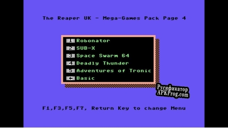 Русификатор для Reapers Mega Cartridge Image C64 25 Games