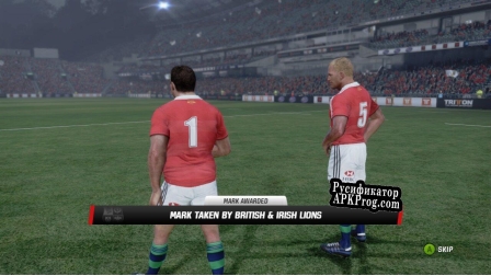 Русификатор для Rugby Challenge 2 (The Lions Tour Edition)