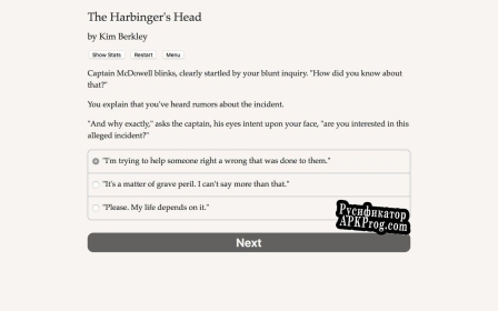 Русификатор для The Harbingers Head