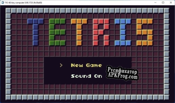 Русификатор для TIC-80 TETRIS WITH MUSIC